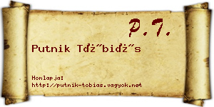 Putnik Tóbiás névjegykártya